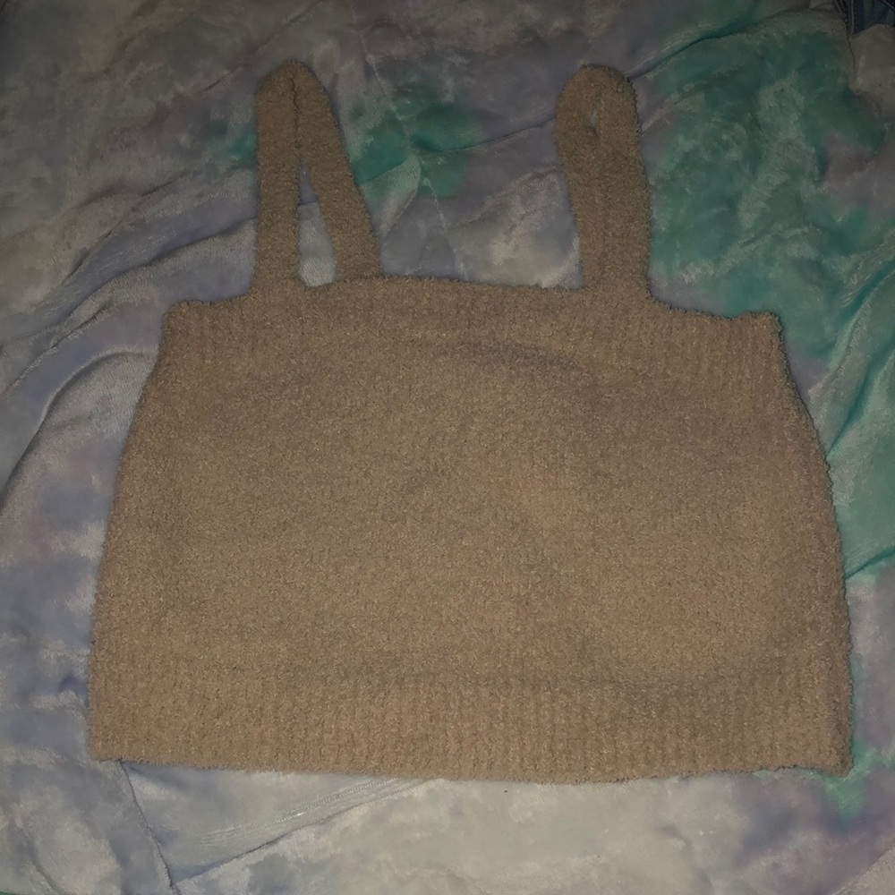 Tan Crop Top